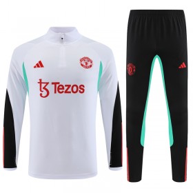 Manchester United Training Sweatshirts Viertelreißverschluss 2023-24 Weiße